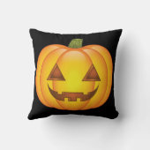 かわいいハロウィーンカボチャ漫画イラストレーション クッション (裏面)