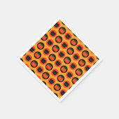 かわいいハロウィーンカボチャ スタンダードカクテルナプキン (角)