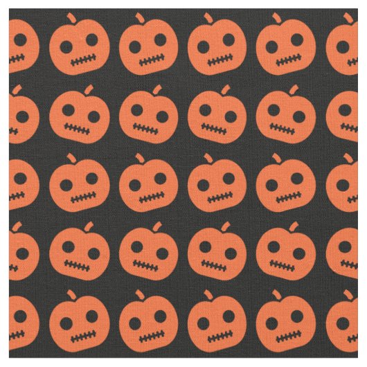 かわいいハロウィーンカボチャ ファブリック (クローズアップ)