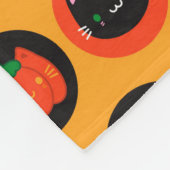 かわいいハロウィーンカボチャ フリースブランケット (角)