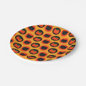 かわいいハロウィーンカボチャ ペーパープレート (アングル)