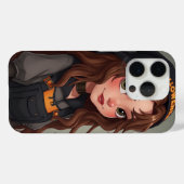 かわいいハロウィーンガールケース Case-Mate iPhoneケース (裏面 (横))