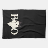 かわいいハロウィーンキッチンタオル – 「ブー」幽霊 キッチンタオル (横)