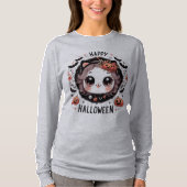 かわいいハロウィーンキャットこうもりカボチャTシャツ子供へ Tシャツ (正面)