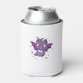 かわいいハロウィーンキャットボバキュートアニメガールズティーンH 缶クーラー (缶正面)