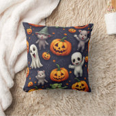 かわいいハロウィーンキャラクタークッション クッション (ブランケット)