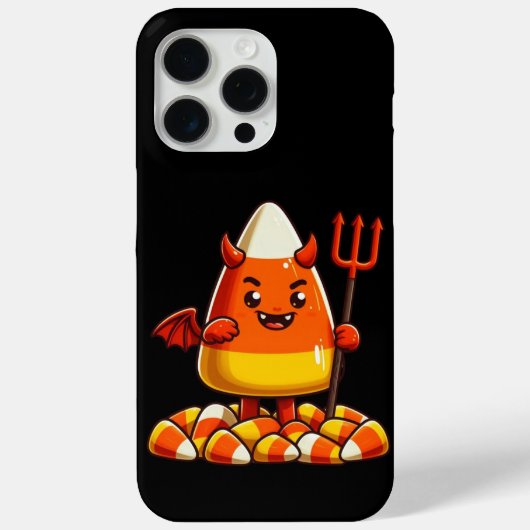 かわいいハロウィーンキャンディーコーンのモンスター Case-Mate iPhoneケース (裏面)