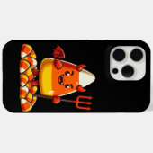かわいいハロウィーンキャンディーコーンのモンスター Case-Mate iPhoneケース (裏面 (横))
