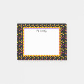 かわいいハロウィーンキャンディーコーンカスタムステッキ ポストイット (正面)