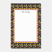 かわいいハロウィーンキャンディーコーンカスタムステッキ ポストイット (正面)