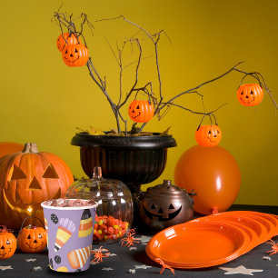 かわいいハロウィーンキャンディーコーン 紙コップ