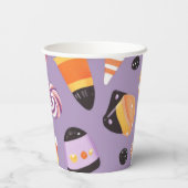 かわいいハロウィーンキャンディーコーン 紙コップ (裏面)