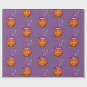 かわいいハロウィーンギフトラッピング紙 ラッピングペーパー (フラット)