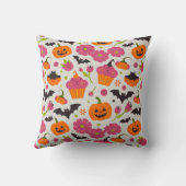 かわいいハロウィーンクッション | フェスティバルパンプキン&こうもり クッション (裏面)