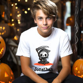 かわいいハロウィーングリムリーパー幽霊名 Tシャツ