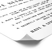 かわいいハロウィーンゲームブー隣人ゲームのサイン ポスター (角)