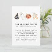 かわいいハロウィーンゲームブー隣人ゲームのサイン 招待状 (スタンド正面)