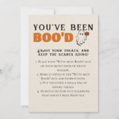 かわいいハロウィーンゲームブー隣人ゲームカード 招待状 (正面)