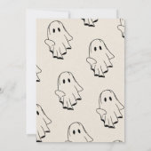 かわいいハロウィーンゲームブー隣人ゲームカード 招待状 (裏面)