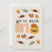 かわいいハロウィーンゲームブー隣人ゲームカード 招待状 (正面)