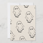 かわいいハロウィーンゲームブー隣人ゲームカード 招待状 (裏面)