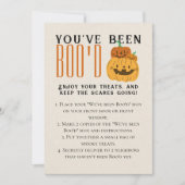 かわいいハロウィーンゲームブー隣人ゲームカード 招待状 (正面)