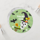 かわいいハロウィーンサンキューカード カード (正面/裏面インサイチュ)