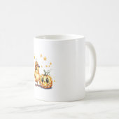 かわいいハロウィーンシックカボチャ コーヒーマグカップ (正面右)
