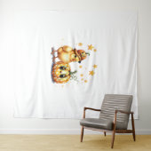 かわいいハロウィーンシックカボチャ タペストリー (インサイチュ(横))