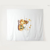 かわいいハロウィーンシックカボチャ タペストリー (正面(横))