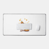 かわいいハロウィーンシックカボチャ デスクマット (キーボード&マウス)