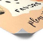 かわいいハロウィーンスプークのトリックまたはトリートカバー ポスター (角)