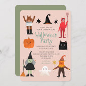 かわいいハロウィーンスペクタキュラー パーティーの招待状 招待状