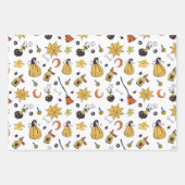 かわいいハロウィーンテーマラッピング紙シート ラッピングペーパーシート (正面2)