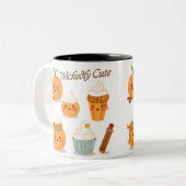 かわいいハロウィーンデザイン ツートーンマグカップ (正面左)