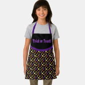 かわいいハロウィーントリックまたはトリートキッズ エプロン (インサイチュ)