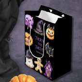 かわいいハロウィーントリックまたはトリート抱き枕 ミディアムペーパーバッグ