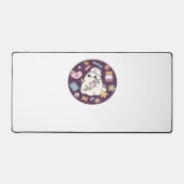 かわいいハロウィーンナースオーバーサイズTシャツ デスクマット (正面)