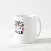 かわいいハロウィーンナース幽霊クラシックマンガT-Shir コーヒーマグカップ (正面右)