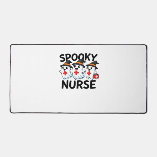 かわいいハロウィーンナース幽霊クラシックマンガT-Shir デスクマット (正面)