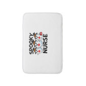 かわいいハロウィーンナース幽霊クラシックマンガT-Shir バスマット (正面縦)