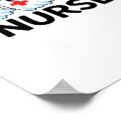 かわいいハロウィーンナース幽霊クラシックマンガT-Shir ポスター (角)