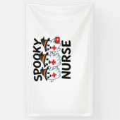 かわいいハロウィーンナース幽霊クラシックマンガT-Shir 横断幕 (縦)