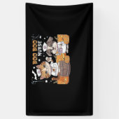 かわいいハロウィーンナース猫と犬とカボチャのクラ 横断幕 (縦)