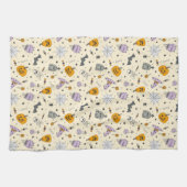 かわいいハロウィーンパターン キッチンタオル (横)