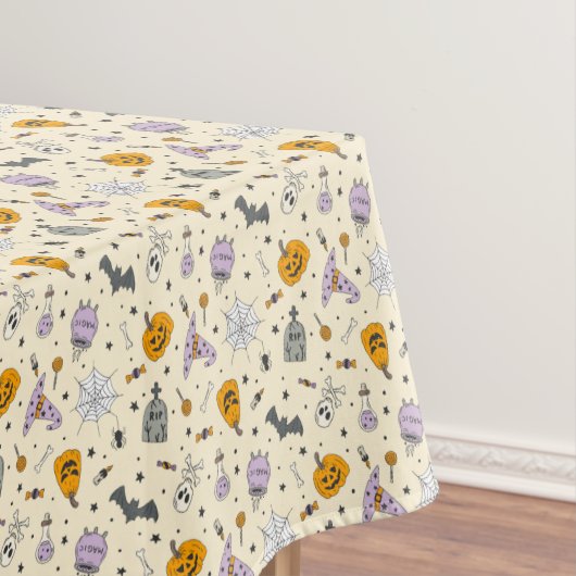 かわいいハロウィーンパターン テーブルクロス (インサイチュ)