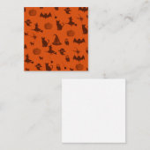 かわいいハロウィーンパターン ノートカード (正面/裏面)