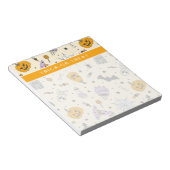 かわいいハロウィーンパターン ノートパッド (アングル)