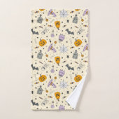 かわいいハロウィーンパターン バスタオルセット (ハンドタオル)