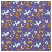 かわいいハロウィーンパターン ファブリック (見本)